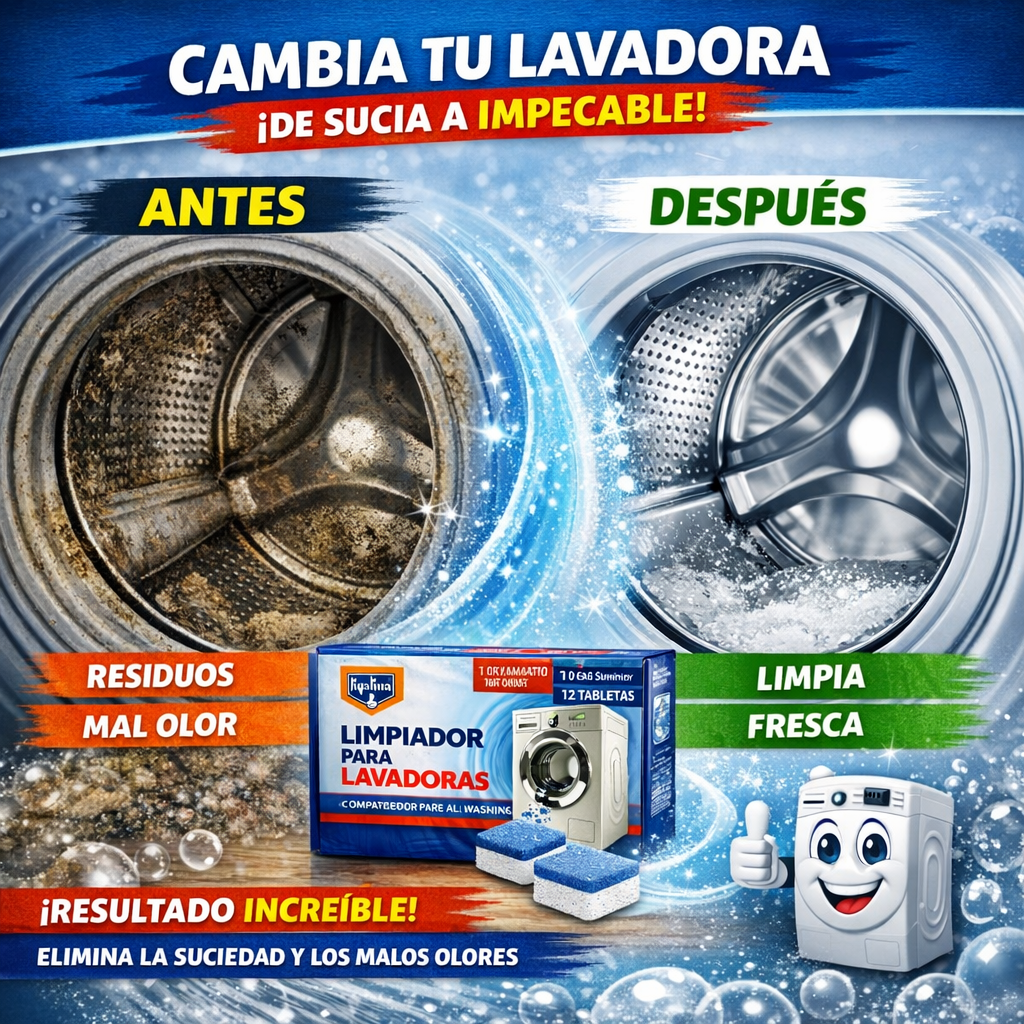 Tabletas Limpiadoras Para Lavadora 2x1