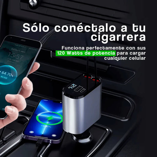 Cargador 5 en 1 para Auto | Carga Rápida