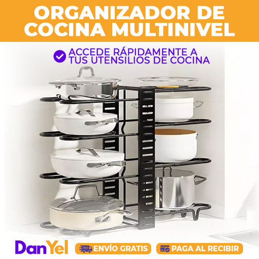 Estante Organizador de Ollas y Tapas | Utensilios de Cocina