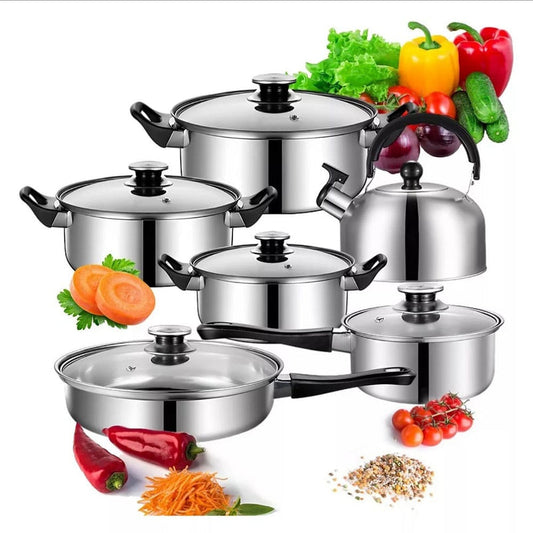 Set de 6 Ollas con Tetera