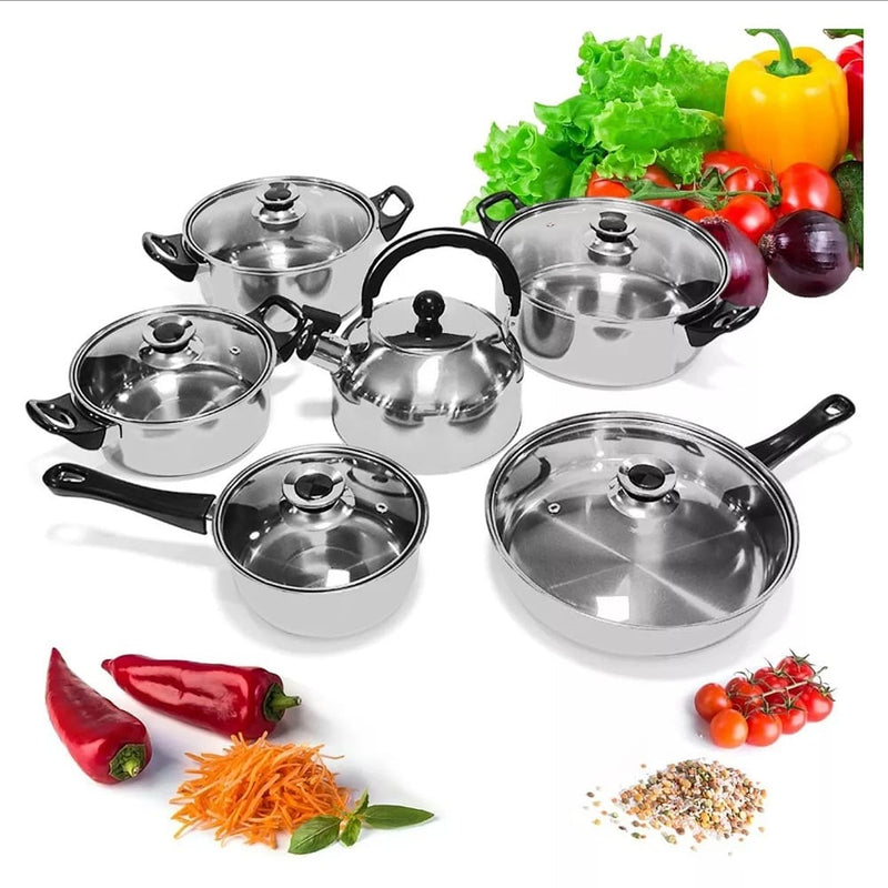 Set de 6 Ollas con Tetera