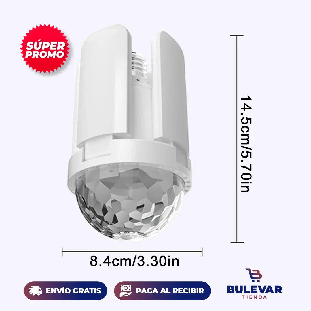 Bombilla Led Colorida con Parlante Bluetooth