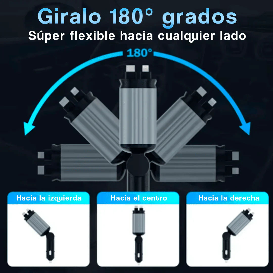 Cargador 5 en 1 para Auto | Carga Rápida