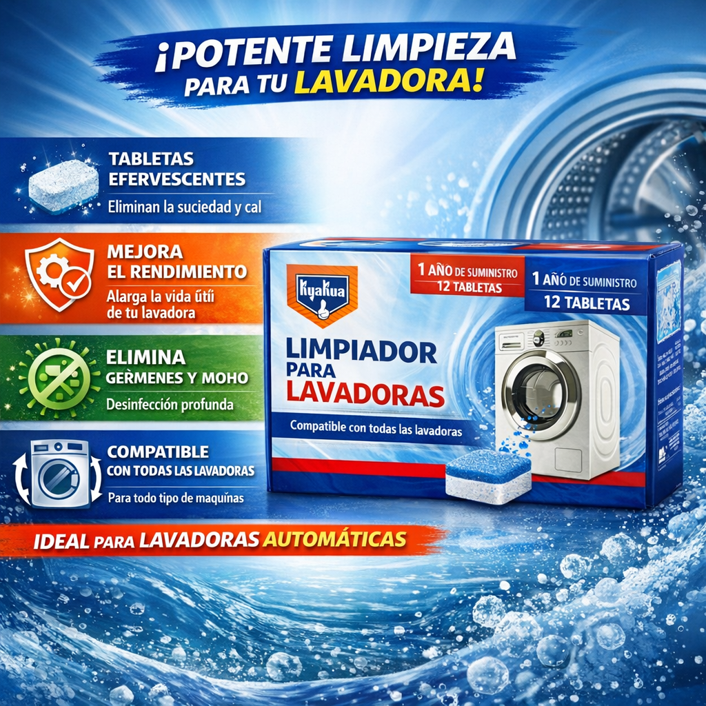 Tabletas Limpiadoras Para Lavadora 2x1