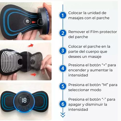 Mini Masajeador Muscular Inalámbrico