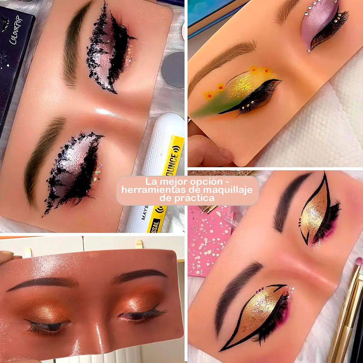 Cara de Silicona para Practicar Maquillaje