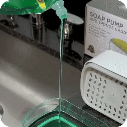 Dispensador de Jabón Con Esponja
